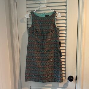 Adrianna Papell Multicolor Patterned Mini Dress